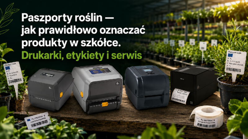 Paszporty roślin — jak prawidłowo oznaczać produkty w szkółce. Drukarki, etykiety i serwis